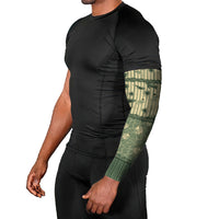 Hawaii Christmas In July Arm Sleeves Olive Green Mele Kalikimaka Sea Animals DT05 - Polynesian Pride