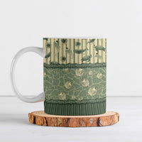 Hawaii Christmas In July Ceramic Mug Olive Green Mele Kalikimaka Sea Animals DT05 Green - Polynesian Pride