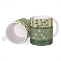 Hawaii Christmas In July Ceramic Mug Olive Green Mele Kalikimaka Sea Animals DT05 - Polynesian Pride