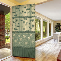Hawaii Christmas In July Door Cover Olive Green Mele Kalikimaka Sea Animals DT05 - Polynesian Pride