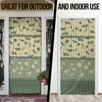 Hawaii Christmas In July Door Cover Olive Green Mele Kalikimaka Sea Animals DT05 - Polynesian Pride