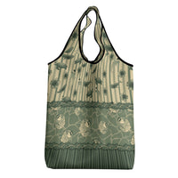 Hawaii Christmas In July Grocery Bag Olive Green Mele Kalikimaka Sea Animals DT05 - Polynesian Pride