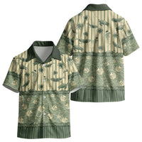 Hawaii Christmas In July Kid Hawaiian Shirt Olive Green Mele Kalikimaka Sea Animals DT05 - Polynesian Pride