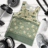 Hawaii Christmas In July Men Tank Top Olive Green Mele Kalikimaka Sea Animals DT05 - Polynesian Pride