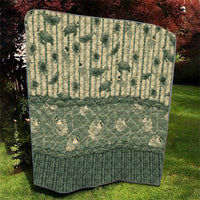 Hawaii Christmas In July Quilt Olive Green Mele Kalikimaka Sea Animals