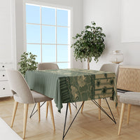 Hawaii Christmas In July Tablecloth Olive Green Mele Kalikimaka Sea Animals DT05 - Polynesian Pride