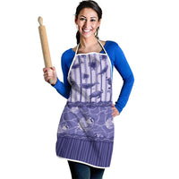 Hawaii Christmas In July Apron Amethyst Purple Mele Kalikimaka Sea Animals