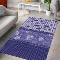 Hawaii Christmas In July Area Rug Amethyst Purple Mele Kalikimaka Sea Animals DT05 - Polynesian Pride