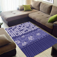 Hawaii Christmas In July Area Rug Amethyst Purple Mele Kalikimaka Sea Animals DT05 - Polynesian Pride