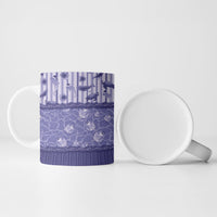 Hawaii Christmas In July Ceramic Mug Amethyst Purple Mele Kalikimaka Sea Animals