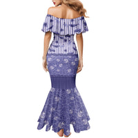 Hawaii Christmas In July Family Matching Mermaid Dress and Hawaiian Shirt Amethyst Purple Mele Kalikimaka Sea Animals