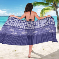 Hawaii Christmas In July Sarong Amethyst Purple Mele Kalikimaka Sea Animals DT05 - Polynesian Pride