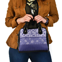 Hawaii Christmas In July Shoulder Handbag Amethyst Purple Mele Kalikimaka Sea Animals DT05 - Polynesian Pride