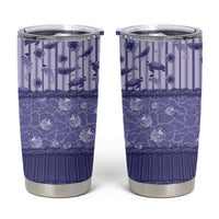 Hawaii Christmas In July Tumbler Cup Amethyst Purple Mele Kalikimaka Sea Animals
