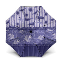 Hawaii Christmas In July Umbrella Amethyst Purple Mele Kalikimaka Sea Animals DT05 One Size Folded 11.42 inch Opened Diameter 37.4 inch Purple - Polynesian Pride