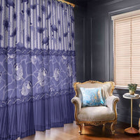 Hawaii Christmas In July Window Curtain Amethyst Purple Mele Kalikimaka Sea Animals DT05 - Polynesian Pride