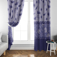 Hawaii Christmas In July Window Curtain Amethyst Purple Mele Kalikimaka Sea Animals DT05 - Polynesian Pride