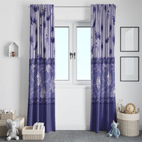 Hawaii Christmas In July Window Curtain Amethyst Purple Mele Kalikimaka Sea Animals DT05 - Polynesian Pride