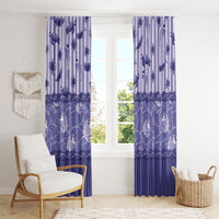 Hawaii Christmas In July Window Curtain Amethyst Purple Mele Kalikimaka Sea Animals DT05 - Polynesian Pride