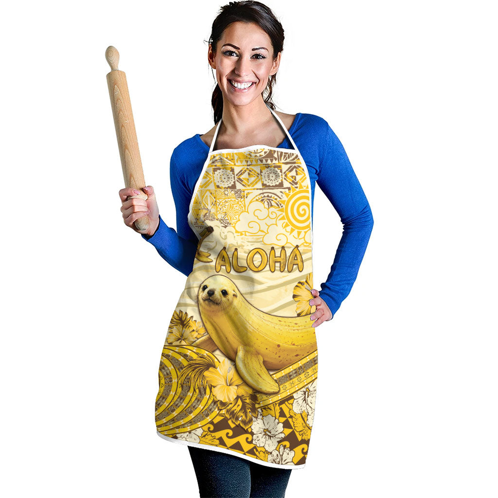 Hawaii Banana Seal Apron Ilio Holo I Ka Uaua Aloha DT05 - Polynesian Pride