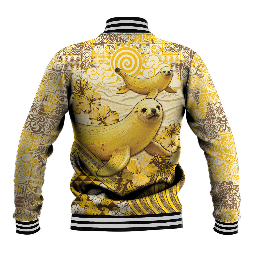 Hawaii Banana Seal Baseball Jacket Ilio Holo I Ka Uaua Aloha DT05 - Polynesian Pride