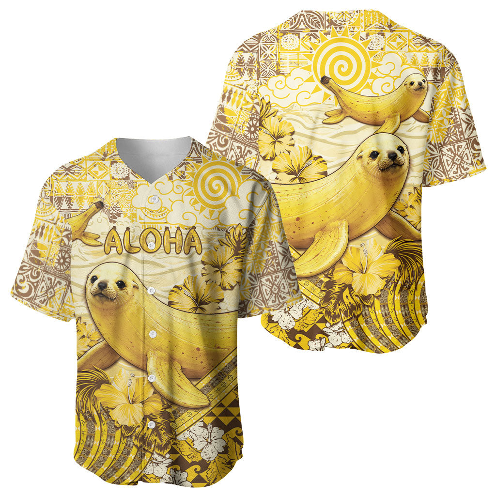 Hawaii Banana Seal Baseball Jersey Ilio Holo I Ka Uaua Aloha DT05 - Polynesian Pride