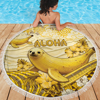 Hawaii Banana Seal Beach Blanket Ilio Holo I Ka Uaua Aloha DT05 - Polynesian Pride