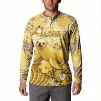 Hawaii Banana Seal Button Sweatshirt Ilio Holo I Ka Uaua Aloha DT05 - Polynesian Pride