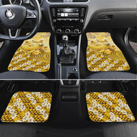 Hawaii Banana Seal Car Mats Ilio Holo I Ka Uaua Aloha DT05 Set 4pcs Yellow - Polynesian Pride
