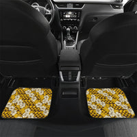 Hawaii Banana Seal Car Mats Ilio Holo I Ka Uaua Aloha DT05 Set 2pcs - Back Yellow - Polynesian Pride