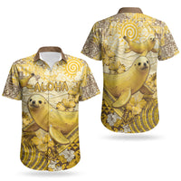 Hawaii Banana Seal Couples Matching Mermaid Dress and Hawaiian Shirt Ilio Holo I Ka Uaua Aloha DT05 - Polynesian Pride