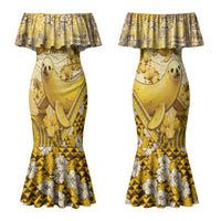 Hawaii Banana Seal Couples Matching Mermaid Dress and Hawaiian Shirt Ilio Holo I Ka Uaua Aloha DT05 - Polynesian Pride