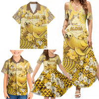 Hawaii Banana Seal Family Matching Summer Maxi Dress and Hawaiian Shirt Ilio Holo I Ka Uaua Aloha DT05 - Polynesian Pride