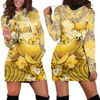 Hawaii Banana Seal Hoodie Dress Ilio Holo I Ka Uaua Aloha DT05 - Polynesian Pride