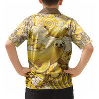 Hawaii Banana Seal Kid Hawaiian Shirt Ilio Holo I Ka Uaua Aloha DT05 - Polynesian Pride