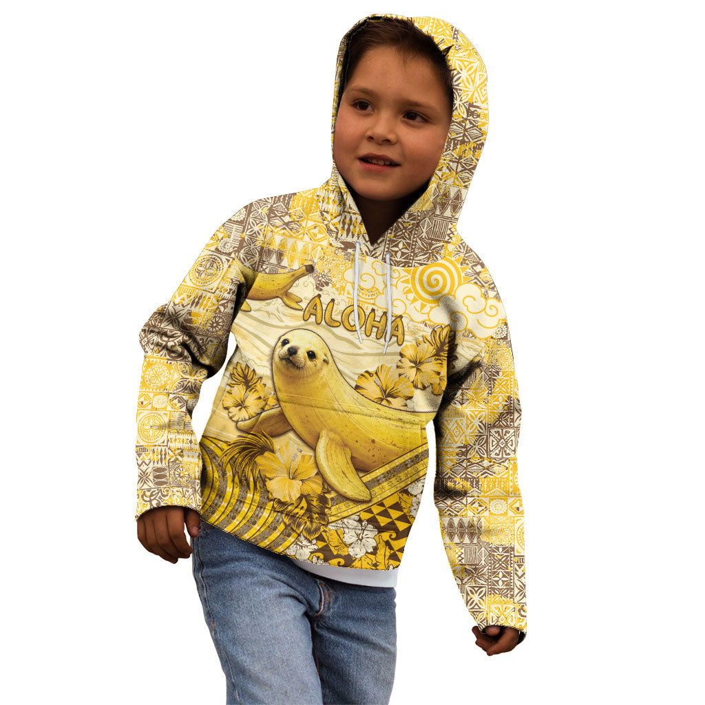 Hawaii Banana Seal Kid Hoodie Ilio Holo I Ka Uaua Aloha DT05 - Polynesian Pride
