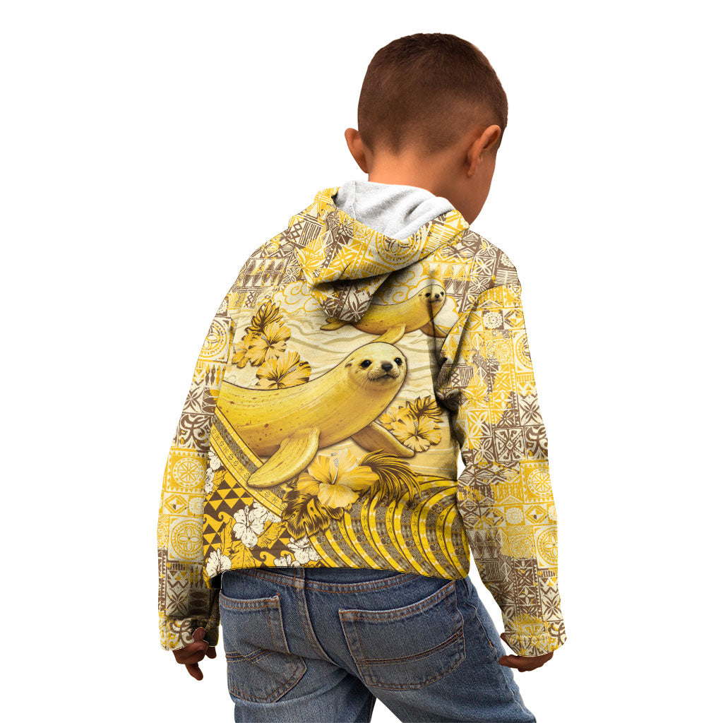 Hawaii Banana Seal Kid Hoodie Ilio Holo I Ka Uaua Aloha DT05 - Polynesian Pride