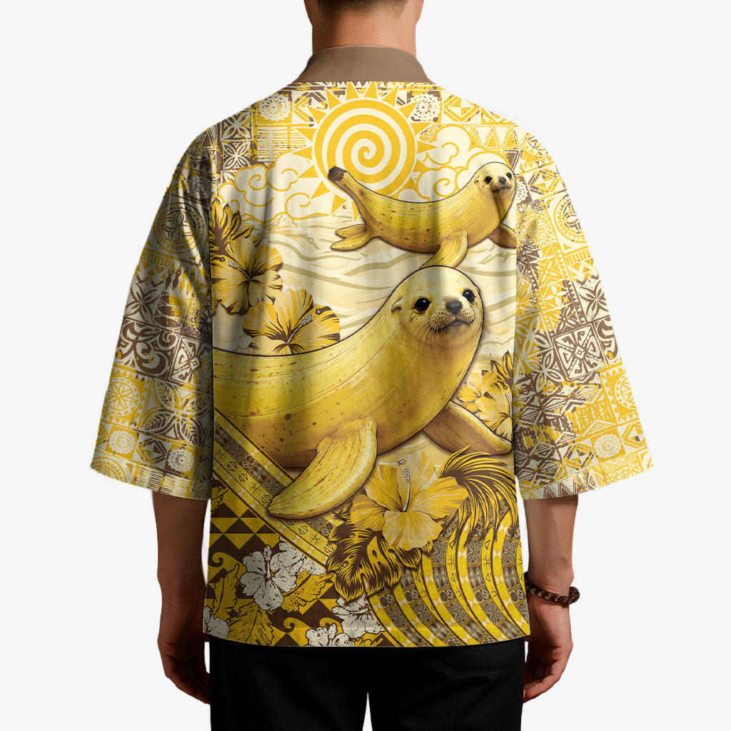 Hawaii Banana Seal Kimono Ilio Holo I Ka Uaua Aloha DT05 - Polynesian Pride