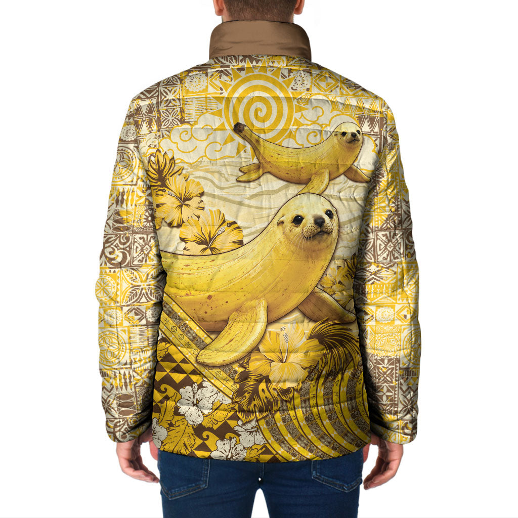 Hawaii Banana Seal Padded Jacket Ilio Holo I Ka Uaua Aloha DT05 - Polynesian Pride
