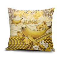 Hawaii Banana Seal Pillow Cover Ilio Holo I Ka Uaua Aloha DT05 Yellow - Polynesian Pride