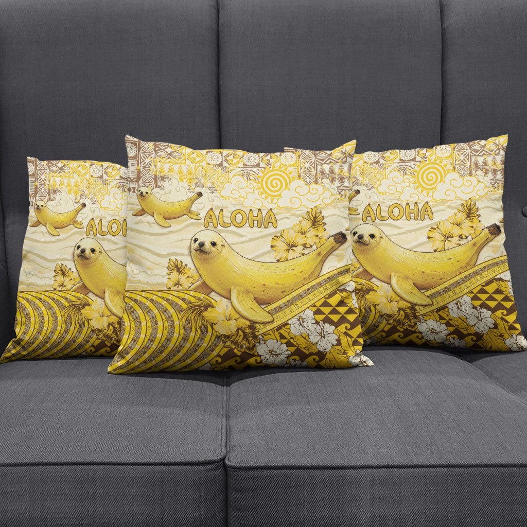 Hawaii Banana Seal Pillow Cover Ilio Holo I Ka Uaua Aloha DT05 - Polynesian Pride