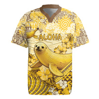Hawaii Banana Seal Rugby Jersey Ilio Holo I Ka Uaua Aloha DT05 Yellow - Polynesian Pride
