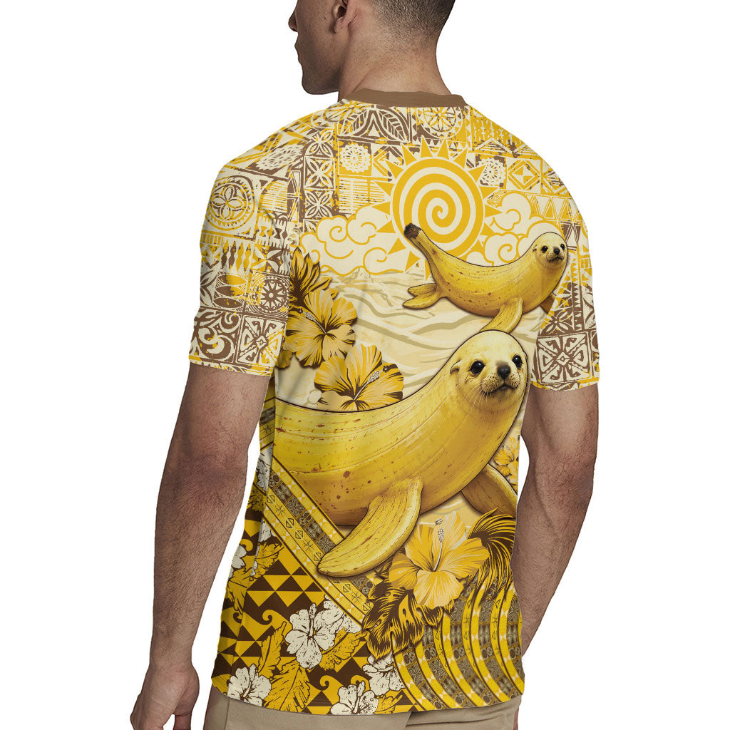 Hawaii Banana Seal Rugby Jersey Ilio Holo I Ka Uaua Aloha DT05 - Polynesian Pride
