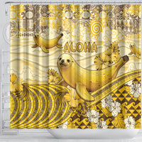Hawaii Banana Seal Shower Curtain Ilio Holo I Ka Uaua Aloha DT05 - Polynesian Pride