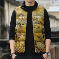 Hawaii Banana Seal Sleeveless Puffer Jacket Ilio Holo I Ka Uaua Aloha DT05 - Polynesian Pride