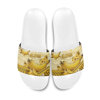 Hawaii Banana Seal Slide Sandals Ilio Holo I Ka Uaua Aloha DT05 Yellow - Polynesian Pride