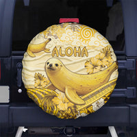 Hawaii Banana Seal Spare Tire Cover Ilio Holo I Ka Uaua Aloha DT05 No hole Yellow - Polynesian Pride