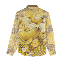 Hawaii Banana Seal Women Casual Shirt Ilio Holo I Ka Uaua Aloha DT05 - Polynesian Pride