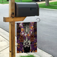 Hawaii Halloween Garden Flag Skeleton Bones Flower Lei Tropical Floral DT05 - Polynesian Pride
