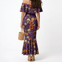 Hawaii Halloween Mermaid Dress Skeleton Pumpkin Hawaiian Flower Tribal DT05 - Polynesian Pride